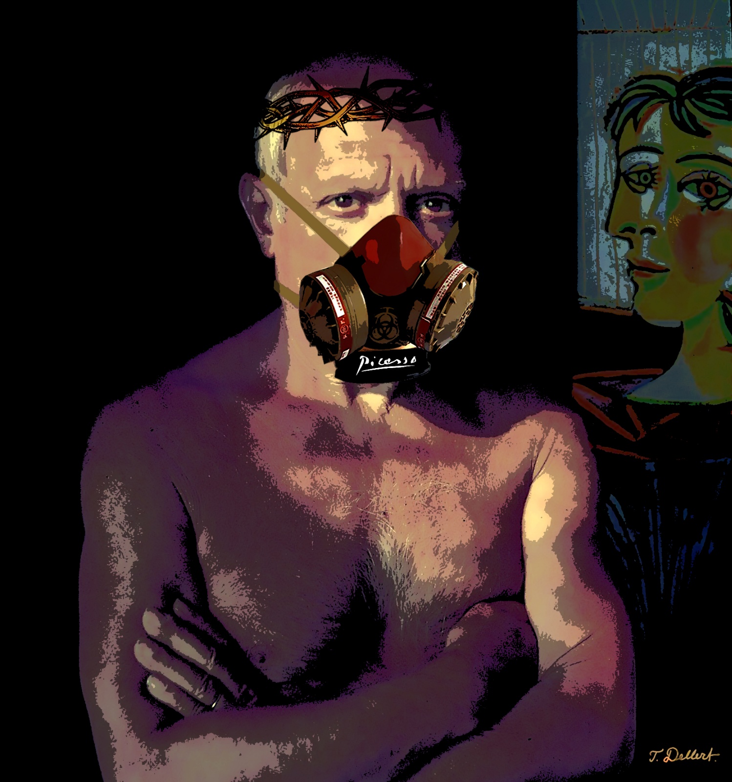 Pablo Picasso in mask FINAL  